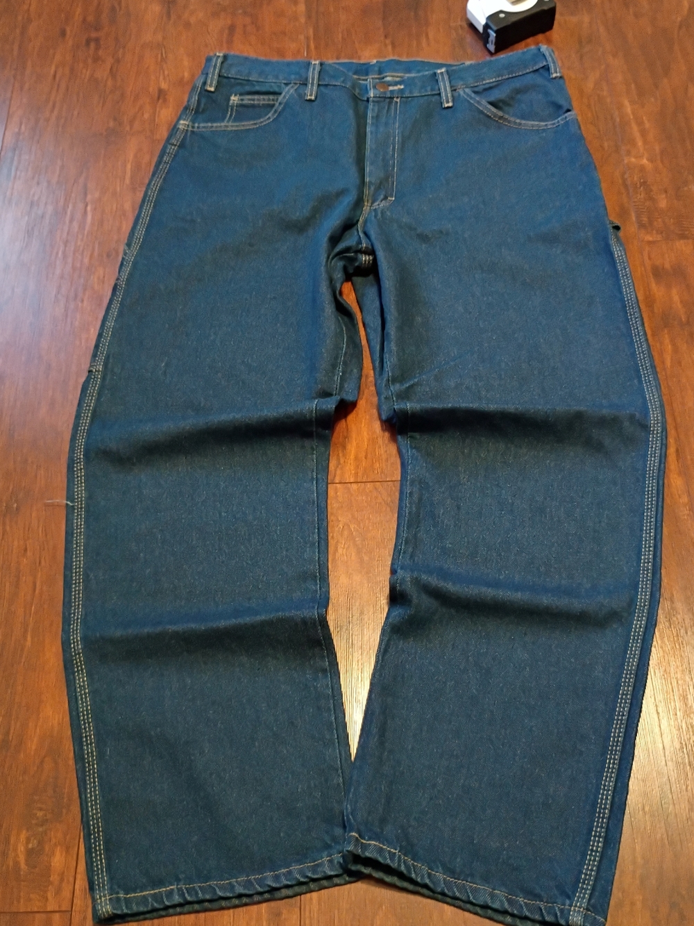 Dickies Carpenter Men's Dark Blue Wide-Leg Jeans